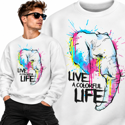 BLUZA ZWIERZĘTA  SŁOŃ LIFE